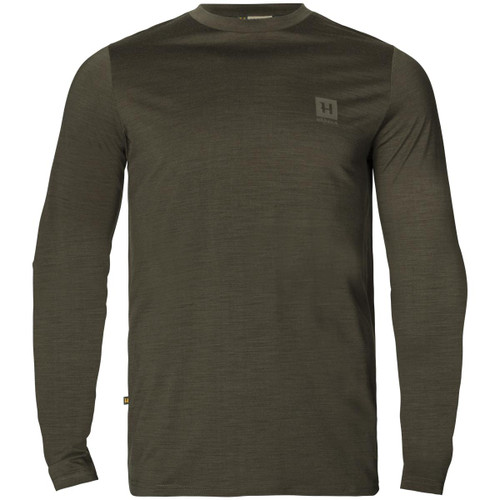 Willow Green Harkila Mens Base All Season Long Sleeve T-shirt