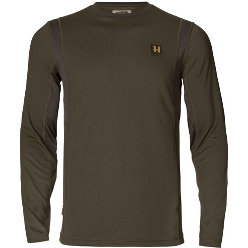 Hunting green/Shadow brown Harkila Forest Hunter Long Sleeve T-Shirt Hunting green/Shadow brown Harkila Forest Hunter Long Sleeve T-Shirt