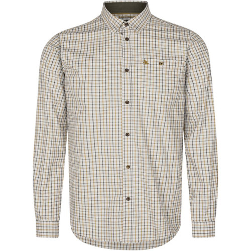 Classic Blue/Classic Brown Check Seeland Mens Oxford Shooting Shirt