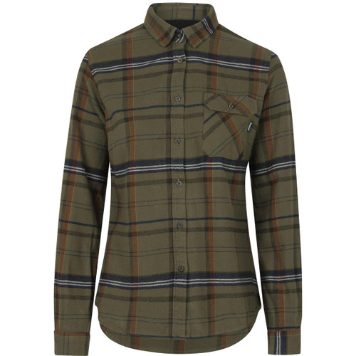 Grape Leaf/Terracotta Check Seeland Womens Skye Flannel Shirt