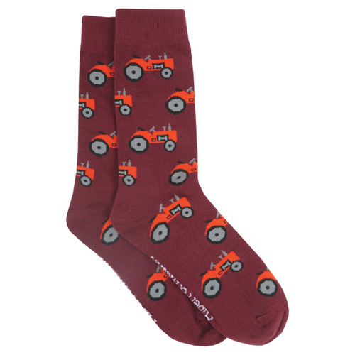 Red Albert and Maurice Mens Tractor Socks
