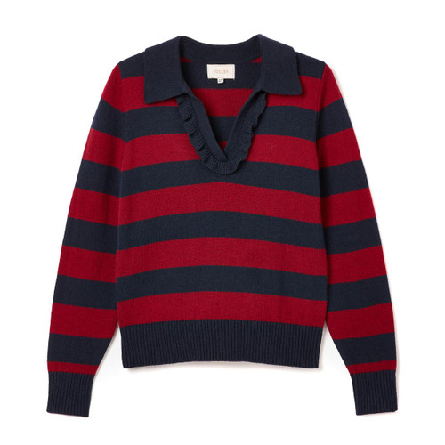 Navy/Red Joules Maddie Striped Jumper