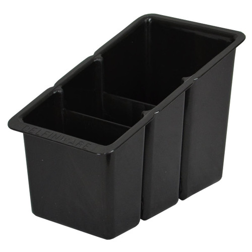 Black Delfinware Plastic Cutlery Basket