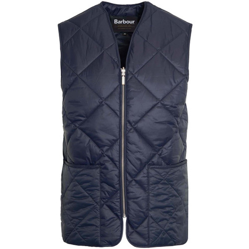 Navy Barbour Mens Large Box Quilted Liner