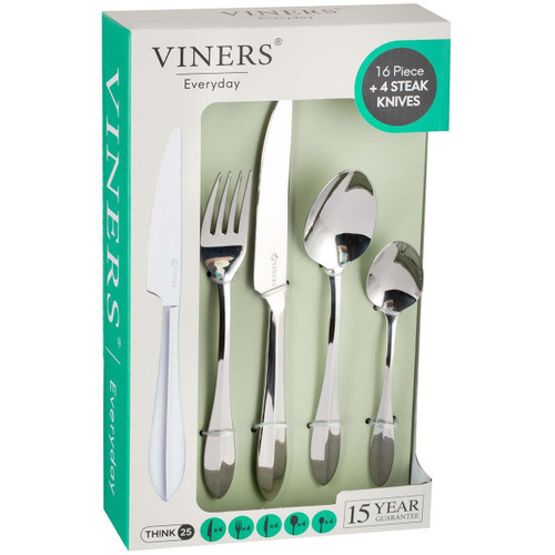 Viners Everyday Breeze 18/0 16 Piece Cutlery Set PLUS 