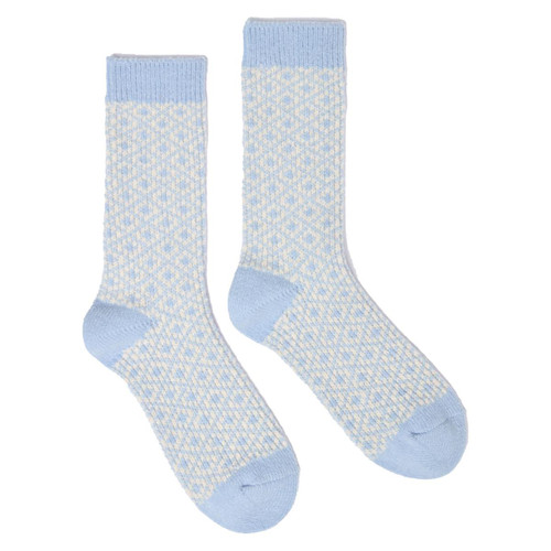 Blue Geo Joules Womens Toasty Socks