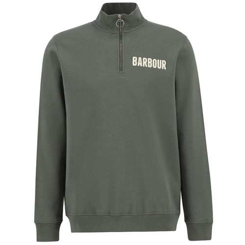 Thyme Barbour Mens Cotes Half Zip Sweatshirt