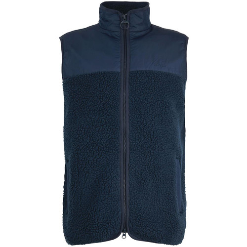 Navy Barbour Mens Newland Fleece Gilet