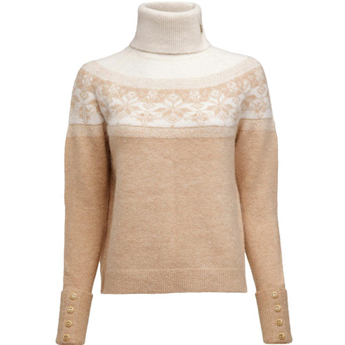 Camel Holland Cooper Womens Beatrice Knitted Jumper