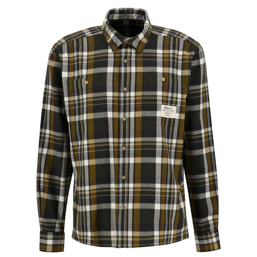 Olive Barbour Mens Hanley Relaxed Twill Shirt