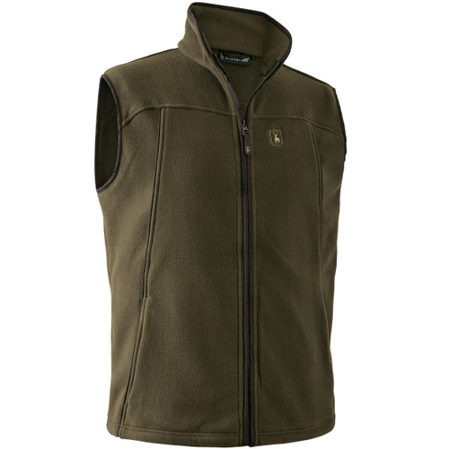 Tarmac Green Deerhunter Mens Eagle Fleece Waistcoat