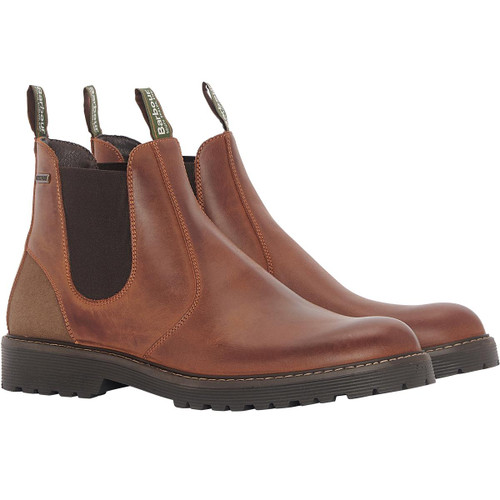 Teak Barbour Mens Patton Chelsea Boot