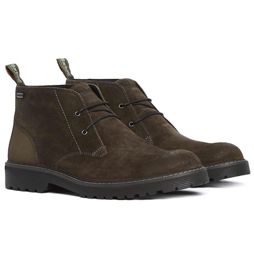 Oiled Brown Suede Barbour Mens Maxwell Chukka Boot