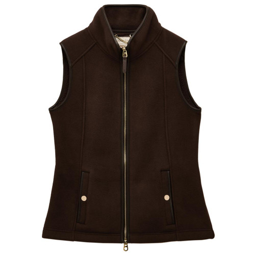 Brown Joules Womens Heritage Fleece Gilet Brown Joules Womens Heritage Fleece Gilet