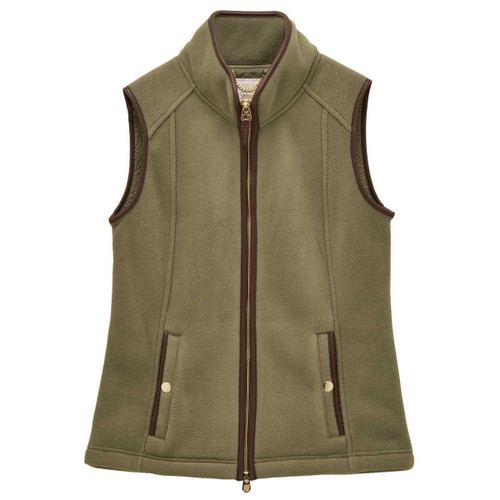 Light Green Joules Womens Heritage Fleece Gilet