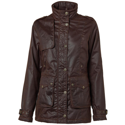 Chocolate Holland Cooper Womens Durham Wax Jacket