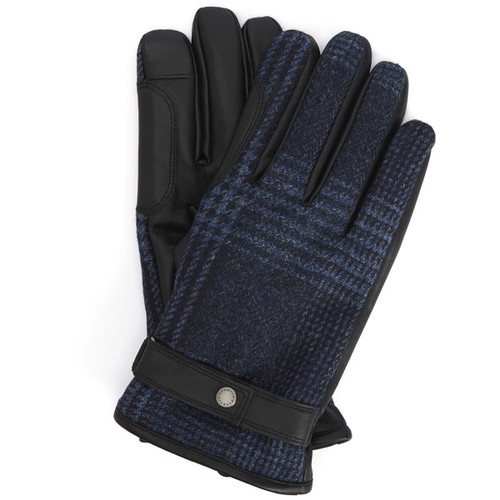 Navy Barbour Mens Deveron Tweed Glove