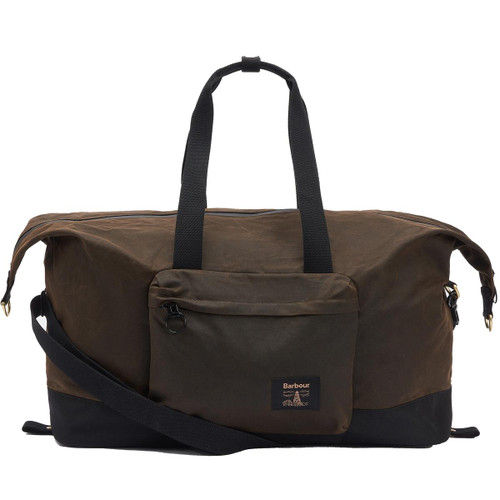 Olive/Black Barbour Field Wax Holdall