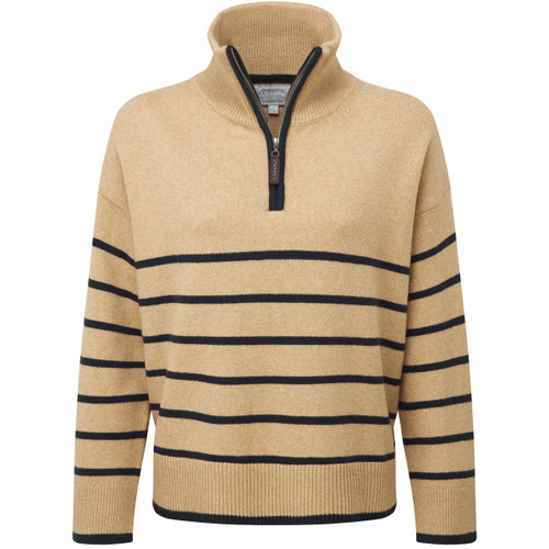 Warm Sand Schoffel Womens Sandsend 1/4 Zip Jumper