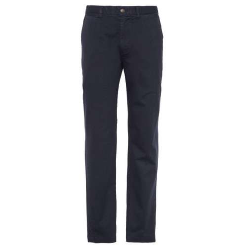 Dark Navy Barbour Mens Washed Stretch Twill Tailored Fit Trouser