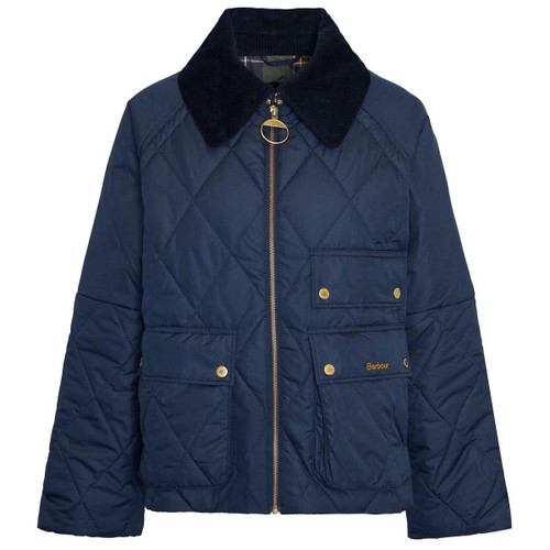美品 Barbour Swinton Quilt Jacket ダウンジャケット Bracken Quilt Jacket - Light Trench - UK 8