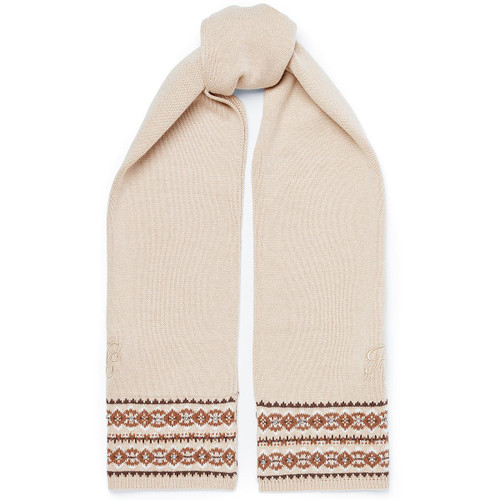 Light Camel Holland Cooper Womens Jennifer Fairisle Scarf