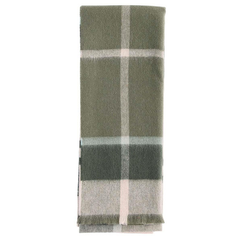 Ancient Loden Barbour Womens Rosefield Tartan Scarf Ancient Loden Barbour Womens Rosefield Tartan Scarf
