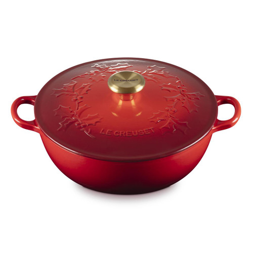 Le Creuset 26cm Cast Iron Holly Soup Pot Le Creuset 26cm Cast Iron Holly Soup Pot