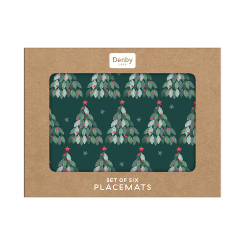 Denby Evergreen Set Of 6 Placemats