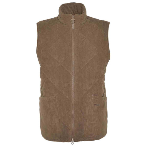 Fossil Barbour Mens Cord Liddesdale Quilted Gilet