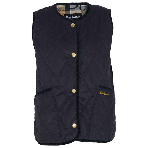  Dark Navy/Sky Dress Tartan Barbour Womens Cecily Gilet