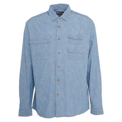 Chambray Barbour Mens Catterick Relaxed Fit Chambray Shirt