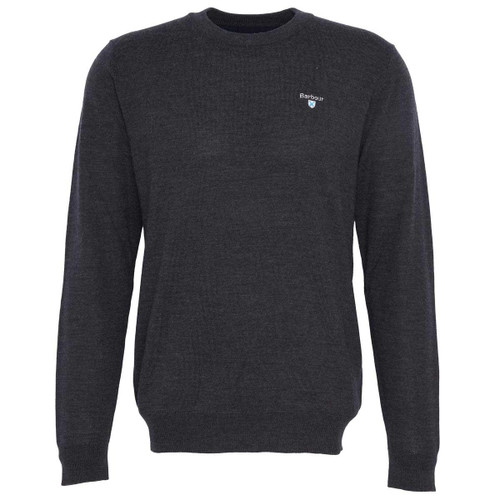 Charcoal Barbour Mens Merino Crew Neck Sweater