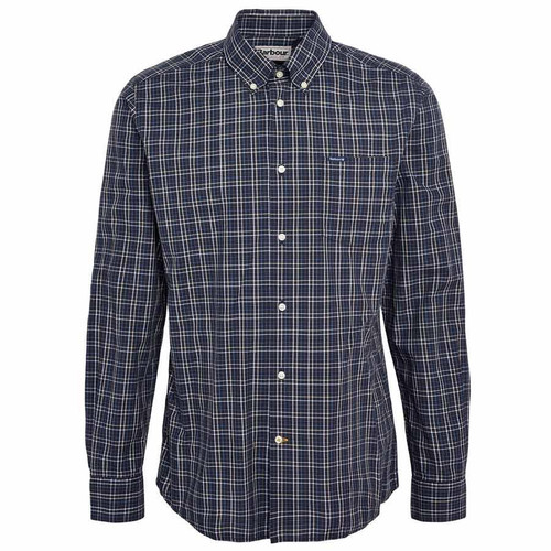 Black Barbour Mens Windale Tailored Fit Checked Shirt