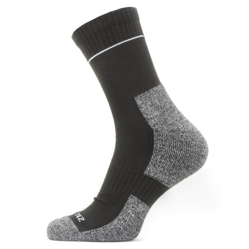 Black Sealskinz Thurton Mid-Height Sock