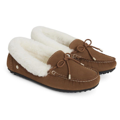 Fairfax & Favor Womens Henley Shearling Lined Slipper
