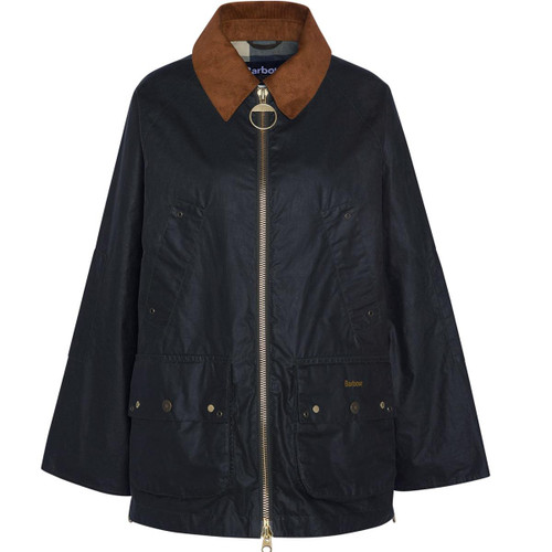 Black/Ancient Tartan Barbour Womens Raelynn Wax Jacket