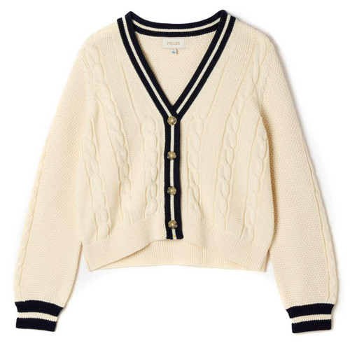 Cream Joules Womens Centre Court Cardigan