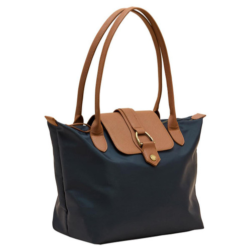 Navy Joules Edie Nylon Tote Bag
