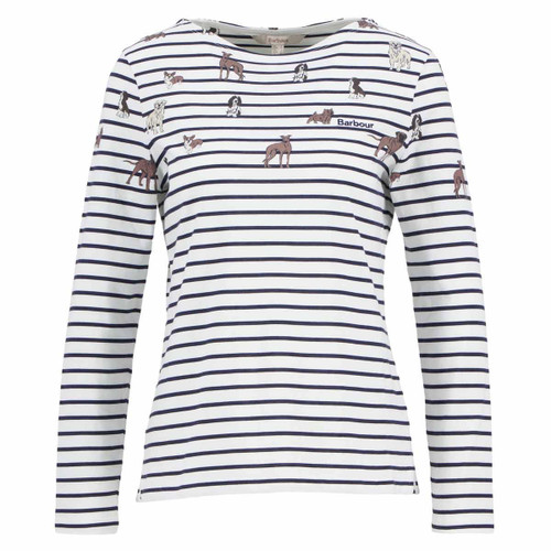 Dog Print Barbour Womens Bradley Print Top SS25