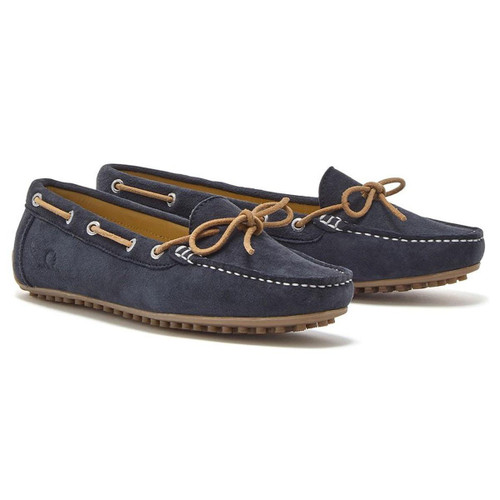 Navy Chatham Womens Lustleigh Driving Moccasins
