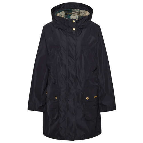 Black/Ancient Tartan Barbour Womens Una Showerproof Jacket
