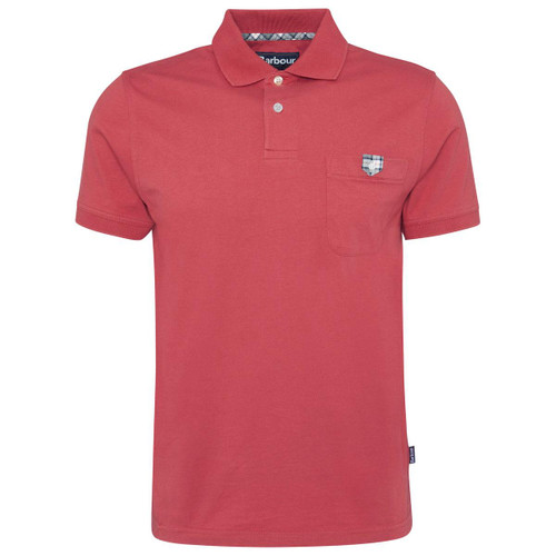 Red Spice Barbour Mens Tothill Tailored Fit Polo Shirt