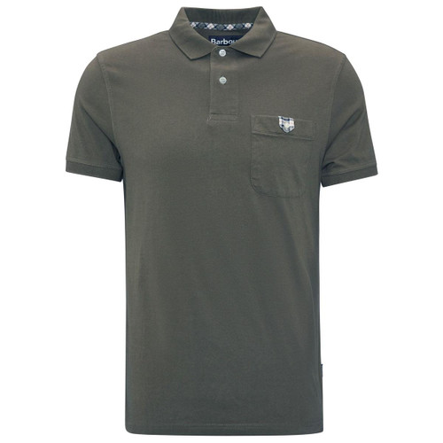 Uniform Green Barbour Mens Tothill Tailored Fit Polo Shirt