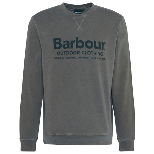 Light Sage Barbour Mens Larkhill Crew Neck Sweatshirt