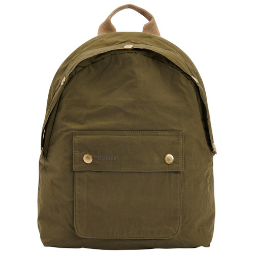 Dusky Green Barbour Transport Zip Closure Backpack Bag