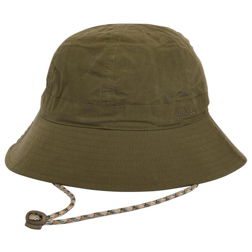 Dusky Green Barbour Mens Transport 6 Panel Bucket Hat