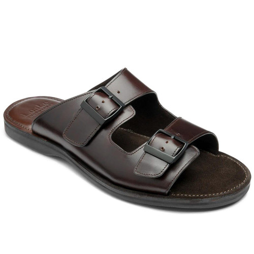 Brown Leather Loake Mens Crete Sandals