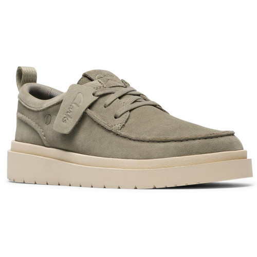 Sage Suede Clarks Mens Polden Moc Shoes