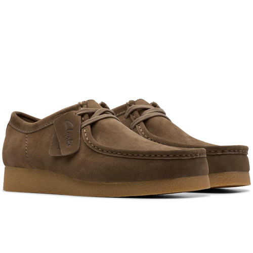 Dark Olive Suede Clarks Mens WallabeeEVO Shoe